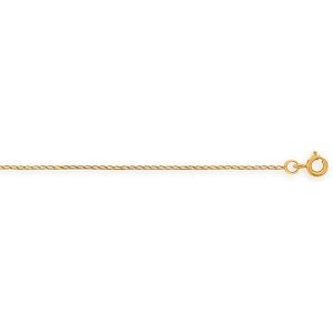 Collier Chaîne Or 375 Maille Cheval 0.8mm 50cm