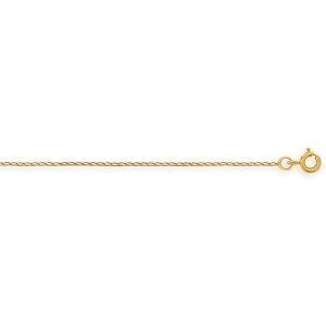 Collier Chaîne Or 375 Maille Cheval 0.8mm 50cm
