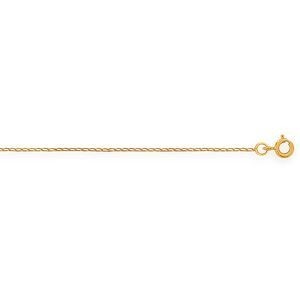 Collier Chaîne Or 375 Maille Cheval 0.8mm 50cm