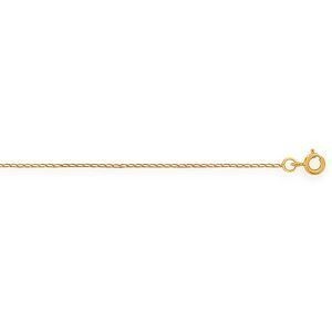 Collier Chaîne Or 375 Maille Cheval 0.8mm 50cm