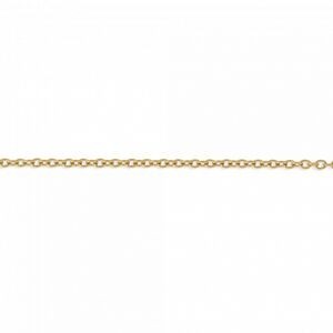 Collier Chaîne Acier Jaune Maille Forçat 1.5mm 45cm