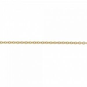 Collier Chaîne Acier Jaune Maille Forçat 1.5mm 45cm