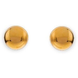 Boucles D'oreilles Or 750 Bouton 10mm