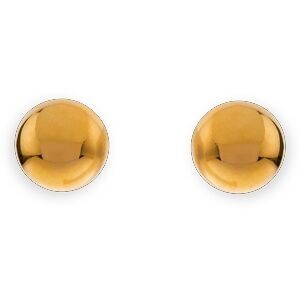 Boucles D'oreilles Or 750 Bouton 10mm