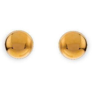 Boucles D'oreilles Or 750 Bouton 10mm