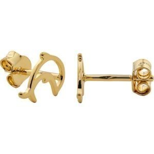 Boucles D'oreilles Plaqué Or Dauphin 7*10mm