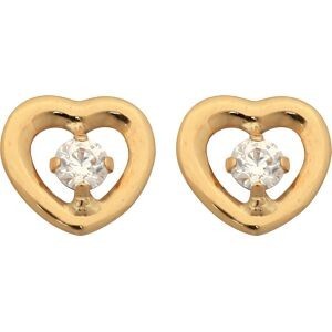 Boucles D'oreilles Or 375 Cœur 5.3*5.7mm Fermoir Or 375 Sicilone
