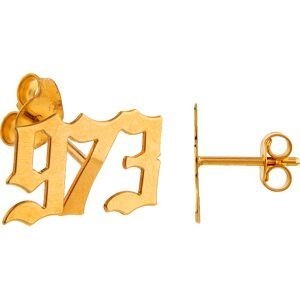 Boucles D'oreilles Or 750 973 13*7.5mm