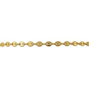 Bracelet Plaqué Or Maille Marine 5*6mm 19cm