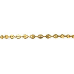 Bracelet Plaqué Or Maille Marine 5*6mm 19cm