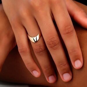 Bague Plaqué Or Alliance Africaine 7.5mm Au Plus Large Taille 58