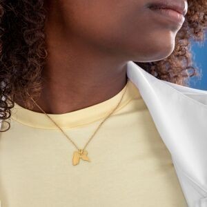 Pendentif Or 375 Carte Guadeloupe 12*15mm Avec Bélière