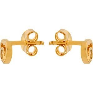 Boucles D'oreilles Plaqué Or Cœur Zirconium 6mm