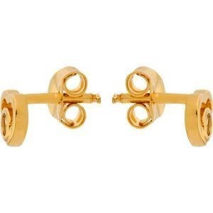 Boucles D'oreilles Plaqué Or Cœur Zirconium 6mm
