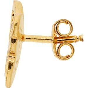Boucles D'oreilles Plaqué Or  Papillon Zirconium 10*13mm