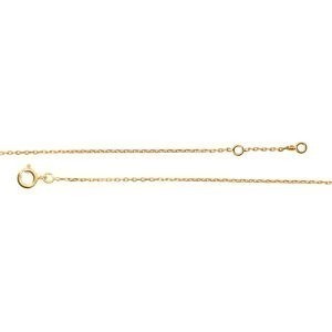 Chaîne Cheville Plaqué Or 25  à 27cm Nœud Antillais 6mm Cristal Grenat 4mm