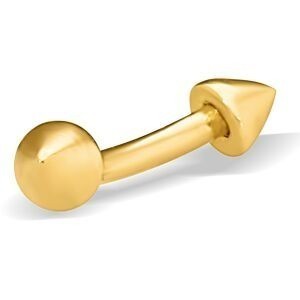 Piercing Arcade Pointe Or 375 15mm Tige 1.2mm