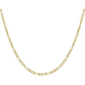 Collier Chaîne Or 750 Maille Cheval Alterné Creux 2.3mm 50cm