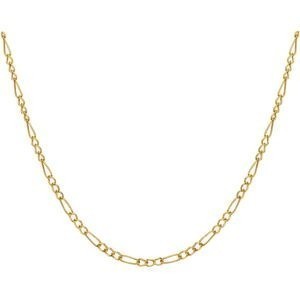 Collier Chaîne Or 750 Maille Cheval Alterné Creux 2.3mm 50cm