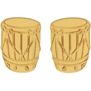 Boucles D'oreilles Or 375 Gwoka 7*9mm