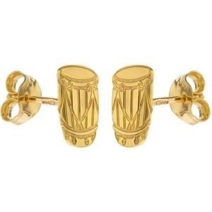 Boucles D'oreilles Or 375 Gwoka 7*9mm
