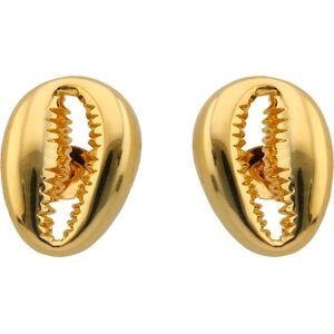 Boucles D'oreilles Plaqué Or Cauri 9*15mm