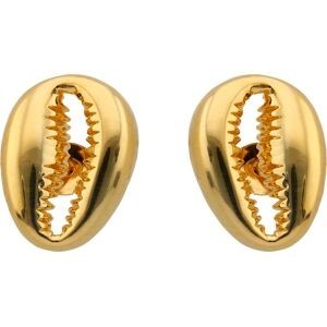 Boucles D'oreilles Plaqué Or Cauri 9*15mm