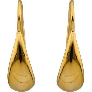 Boucles D'oreilles Plaqué Or Goutte 6*15mm Pendant 23mm