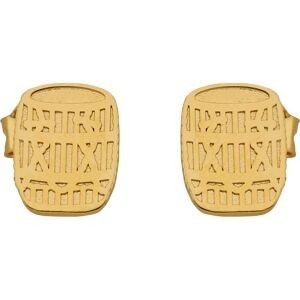 Boucles D'oreilles Plaqué Or Ka 6.5*8mm