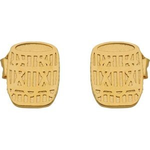 Boucles D'oreilles Plaqué Or Ka 6.5*8mm