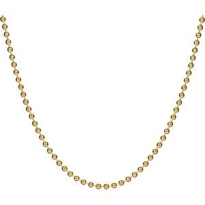 Collier Plaqué Or Maille Boules 2mm 45cm
