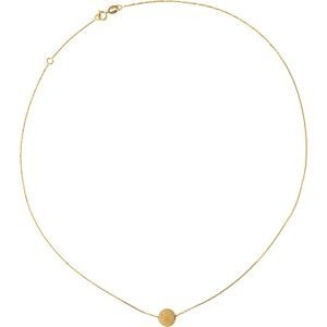 Collier Or 375 Boule Satinée 10mm Chaîne 0.8mm 42 à 45cm