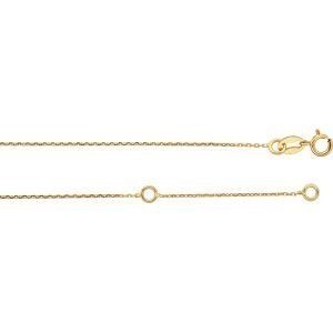 Collier Or 375 Boule Satinée 10mm Chaîne 0.8mm 42 à 45cm