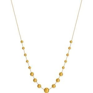 Collier Chute Or 375 Boules 4 à 8mm Chaîne 0.8mm 42 à 45cm