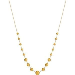 Collier Chute Or 375 Boules 4 à 8mm Chaîne 0.8mm 42 à 45cm
