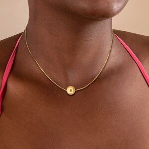 Collier Or 375 Boule 10mm Chaîne 0.8mm 42 à 45cm