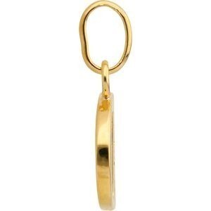 Pendentif Plaqué Or Lettre D Zirconium 11*22cm Avec Bélière