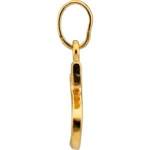 Pendentif Plaqué Or Lettre S Zirconium 11*22cm Avec Bélière