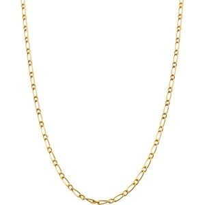 Collier Chaîne Or 375 Maille Cheval Alterné Creux 2.4mm 50cm