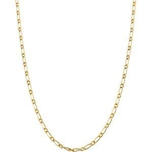 Collier Chaîne Or 375 Maille Cheval Alterné Creux 2.4mm 50cm