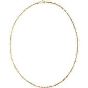 Collier Chaîne Plaqué Or Maille Forçat Limé 2.6mm 55cm