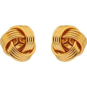 Boucles D'oreilles Plaqué Or Nœud 8mm