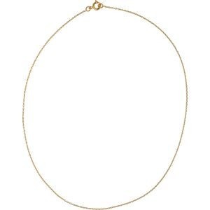 Collier Chaîne Plaqué Or Maille Forçat Limé 1.1mm 40cm