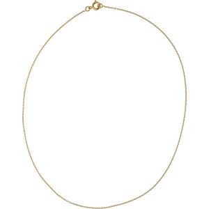 Collier Chaîne Plaqué Or Maille Forçat Limé 1.1mm 40cm