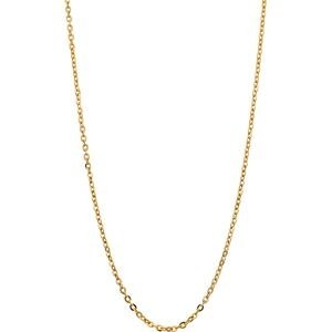 Collier Chaîne Or 375 Maille Forçat Miroir Creux 2mm 50cm