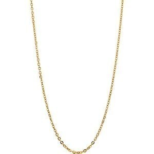 Collier Chaîne Or 375 Maille Forçat Miroir Creux 2mm 50cm