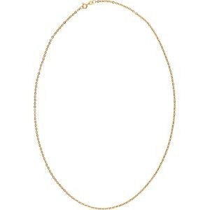 Collier Chaîne Or 375 Maille Forçat Miroir Creux 2mm 50cm