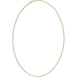 Collier Chaîne Or 375 Maille Forçat Miroir Creux 2mm 50cm