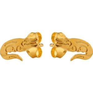 Boucles D'oreilles Or 375 Crocodile 0.5*10mm