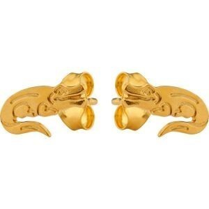 Boucles D'oreilles Or 375 Crocodile 0.5*10mm